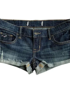 Jeans for Women Low Rise Curled Denim Shorts Skinny Summer New Y2k Spicy Girl Casual Streetwear Sexy Nightclub DJ Mini Shorts