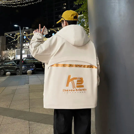 High Quality Men's Casual Hooded Jackets 2026 Spring Autumn Outdoor Coat Youth Streetwear Plus Size M-4XL Top Windproof Clothing