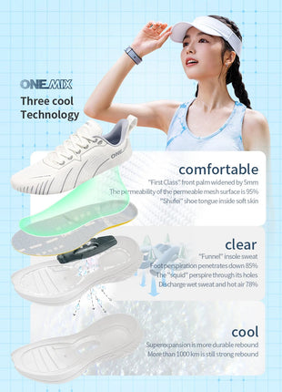 ONEMIX Nuove scarpe da corsa ammortizzanti per uomo Runner pesanti adatti Stringate Sport Donna Scarpe da ginnastica da uomo atletiche all'aperto antiscivolo PlatiNum