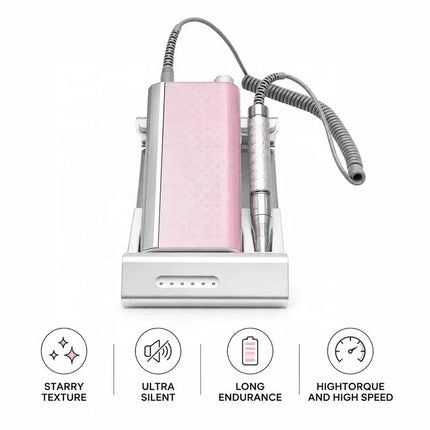Brushless Nail Drill Professional Acrylic Gel Remover 35k RPM Nail Polish Machine Pedicure Polishing Tools