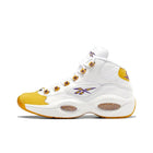 Reebok Question 'Yellow Toe' Mid top Basketball Shoes Unisex White Yellow FX4278