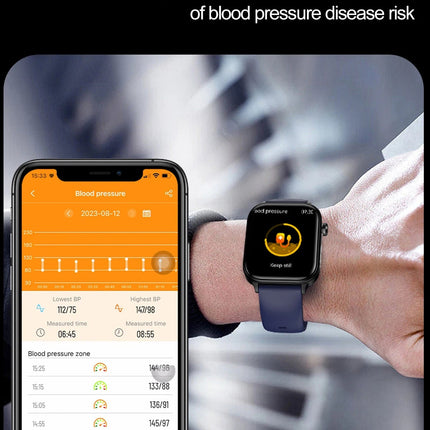 Nuovo 2025 Smartwatch per XIAOM1 con ECG+PPG, Monitoraggio Grasso Sanguigno e Acido Urico, Frequenza Cardiaca, Pressione Sanguigna, Chiamate Bluetooth per Uomini e Donne platinumshop