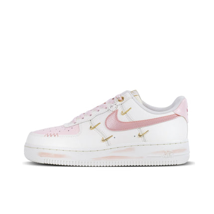 Nike Air Force 1 Peach Oolong Abrasion Resistant Low top Skateboard Shoes Women's White Pink