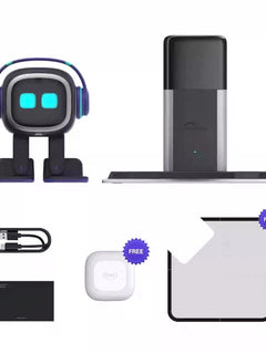 emo smart desktop AI emotional pet robot Shenzhen spot second hair white