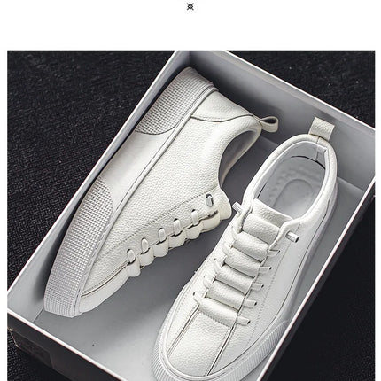 Sneakers for Men  Fashion Casual Lace Up Round Toe Flat White mens Running Sport Shoes Zapatillas Deportivas Hombre