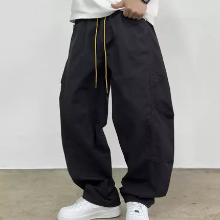 Mens Cargo Jogger Pants American Outdoor Multi Pocket Loose Baggy Lightweight Casual Trendy Fashion Hiking Streetwear Pants