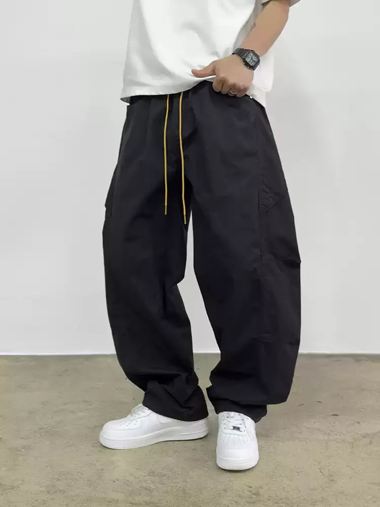 Mens Cargo Jogger Pants American Outdoor Multi Pocket Loose Baggy Lightweight Casual Trendy Fashion Hiking Streetwear Pants