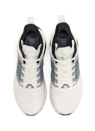 ONEMIX Scarpe da corsa da uomo in stile cinese Traspirante Carattere di moda Vamp Cuscino d'aria Scarpe sportive Scarpe da ginnastica da passeggio all'aperto PlatiNum