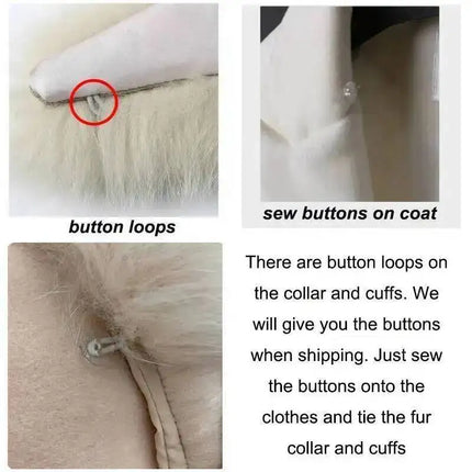 Real Fur Collar And Cuffs Set Winter Coat Accessories Women Fluffy Large Fur Shawl Neak Warm Fox Fur Scarf Furry Scarves Female