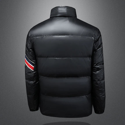 New Men's Short Down Jacket Korean Style Trendy stand collar Winter Coat Fashionable Stylish Warm Puffer Jacket