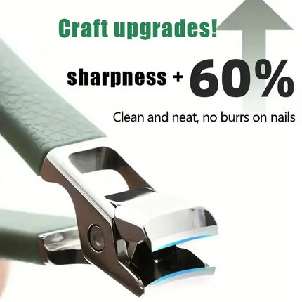 Professional Stainless Steel Nail Clippers Set for Thick Nails Anti-Splash Sharp Trimmer Nail Pedicure Manicure Tools for Men 2028