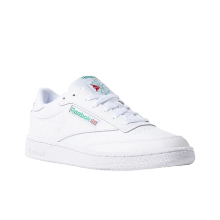 Reebok CLUB C 85 Low top Skateboard Shoes Unisex White Green AR0456