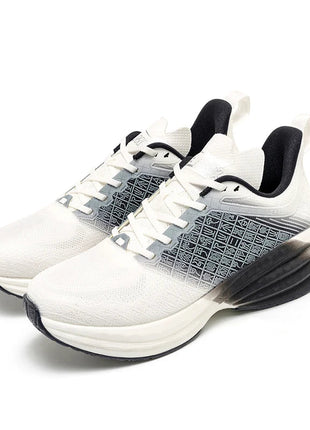 ONEMIX Scarpe da corsa da uomo in stile cinese Traspirante Carattere di moda Vamp Cuscino d'aria Scarpe sportive Scarpe da ginnastica da passeggio all'aperto PlatiNum