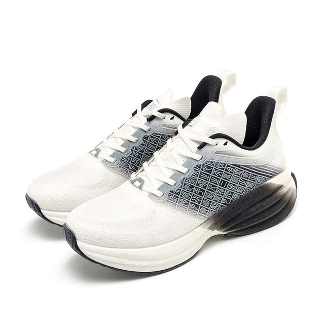 ONEMIX Scarpe da corsa da uomo in stile cinese Traspirante Carattere di moda Vamp Cuscino d'aria Scarpe sportive Scarpe da ginnastica da passeggio all'aperto PlatiNum