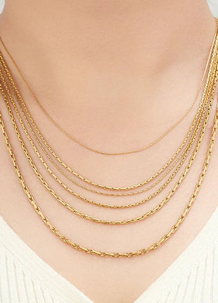 0.6/0.8/1/1.2/1.8/2.3mm di larghezza in acciaio inossidabile piccola catena sottile collana color oro per le donne ragazza chocker gioielli di moda regalo PlatiNum