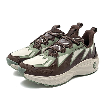 ONEMIX Scarpe casual da uomo autunno inverno Scarpe da trekking antiscivolo e resistenti all'usura con assorbimento degli urti morbido ed elastico PlatiNum