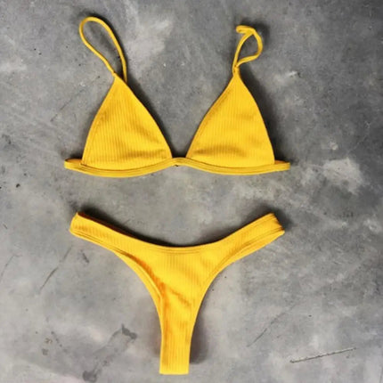 2 pezzi/set bikini da donna sexy set costumi da bagno da donna con cinturino per spaghetti senza fili ad asciugatura rapida platinumshop