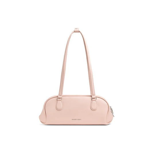 CHARLES&KEITH PU Baguette Bag Shoulder Bag Medium Women's Light Pink/Multi Composite Color CK2-30782751
