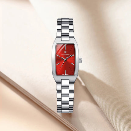 SAPPHEROLuxury Orologio da donna Cinturino in acciaio inossidabile Orologio impermeabile Quadrante ultrasottile Orologio da donna semplice alla moda Orologio accurato platinumshop