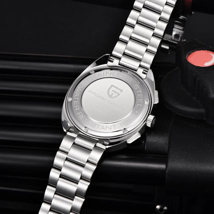 PAGANI DESIGN Orologi da uomo Retro Panda Quadrante Orologio al quarzo da uomo Giappone VK63 Cronografo Vetro zaffiro Orologio da polso da uomo 2024 Nuovo