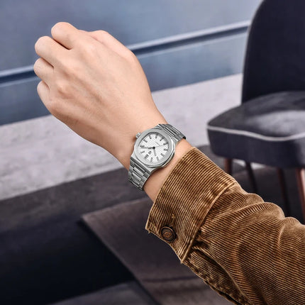 PAGANI DESIGN 2026 Nuovo Orologio Automatico di Lusso da Uomo, Orologio da Polso Meccanico in Acciaio Inossidabile con Vetro Zaffiro, Quadrante a Barile da 40MM