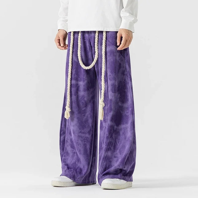 Pantaloni a gamba larga autunnali Uomo Donna Pantaloni casual stampati stile cinese Moda maschile Marea Sport Pantaloni larghi Streetwear Unisex 5XL