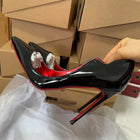 Veowalk Décolleté a spillo con punta a punta da donna con taglio a onda Design alla moda Rosso all'interno Slip On 12 cm Scarpe con tacco alto Lucido Nude Nero Bianco