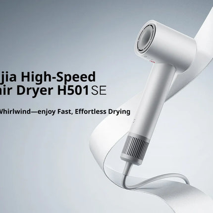 Xiaomi Mijia H501SE Hair Dryer, 110,000 RPM High-Speed Blow Dryer, Negative Ion Anti-Frizz, NTC Constant Temperature, 8 Modes, Lightweight Quiet Travel