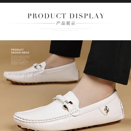 Scarpe casual da uomo nere classiche, comode scarpe basse in pelle PU da uomo, scarpe leggere senza lacci, scarpe da guida da uomo