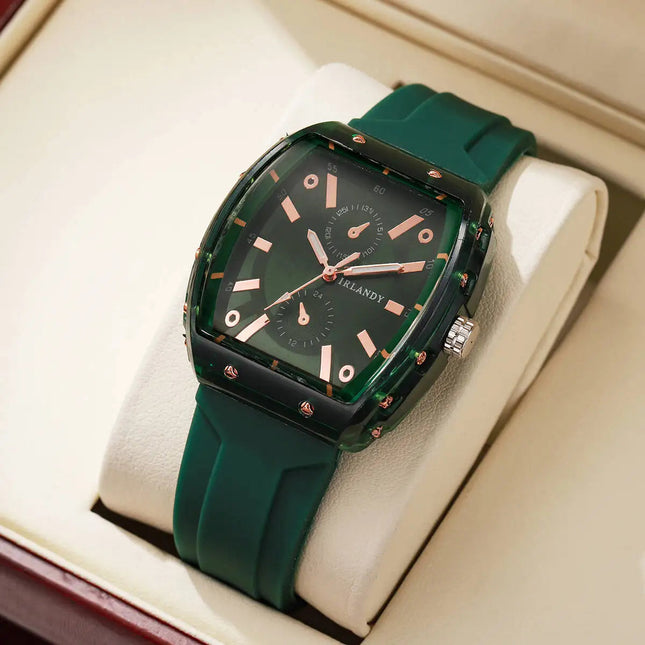 Orologi da donna alla moda Orologi da polso al quarzo da donna con cinturino in silicone casual per ragazze Orologio Reloj Mujer (senza scatola) platinumshop