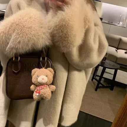 Faux Mink Fur Coat for Women Winter Thick Loose Hairy Casual Jacket Y2K Fashion Streetwear Long Sleeve Warm Fur Outerwear