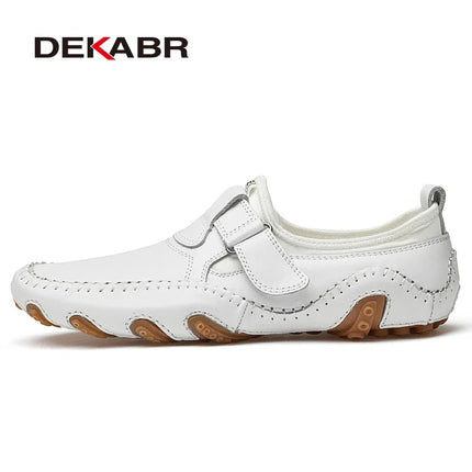 DEKABR Mocassini alla moda Scarpe da uomo in vera pelle Morbide e comode Mocassini slip-on Scarpe casual da uomo fatte a mano Drive Walk Lusso per il tempo libero