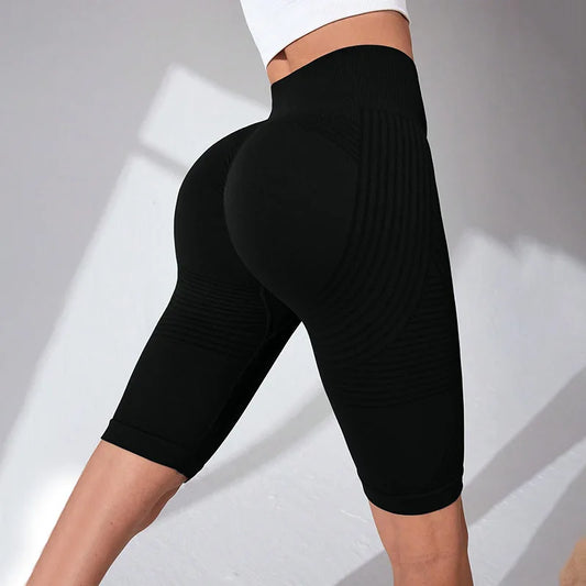 Cellulite 3D  Biker Shorts, High Waisted Butt Lifting Tummy Training Control, 8" Anti Cellulite workout shorts for Gym