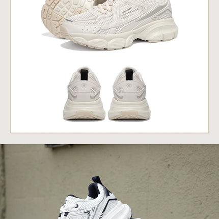 Baasploa Scarpe da corsa retrò da donna Scarpe da jogging sportive con lacci in rete da esterno Scarpe casual leggere e traspiranti antiscivolo da donna