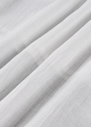 HiLoc Abito lungo bianco allentato casual Robe 2025 Nuovi abiti estivi con scollo a V per le donne Primavera senza maniche Vestaglie dritte Camicia da notte