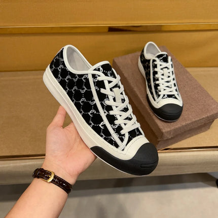 New Genuine Leather Men's Lace-up Type Sports Shoes Fashion Casual Sneaker First Layer Cowhide Running Shoes