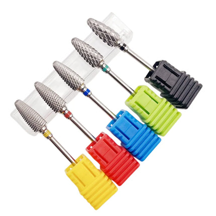 1Pc Bullet Carbide Nail Drill Bits Professional 3/32"Tungsten Flame Nail Bit Manicure Acrylic Gel Remover Nail Accessories Tools