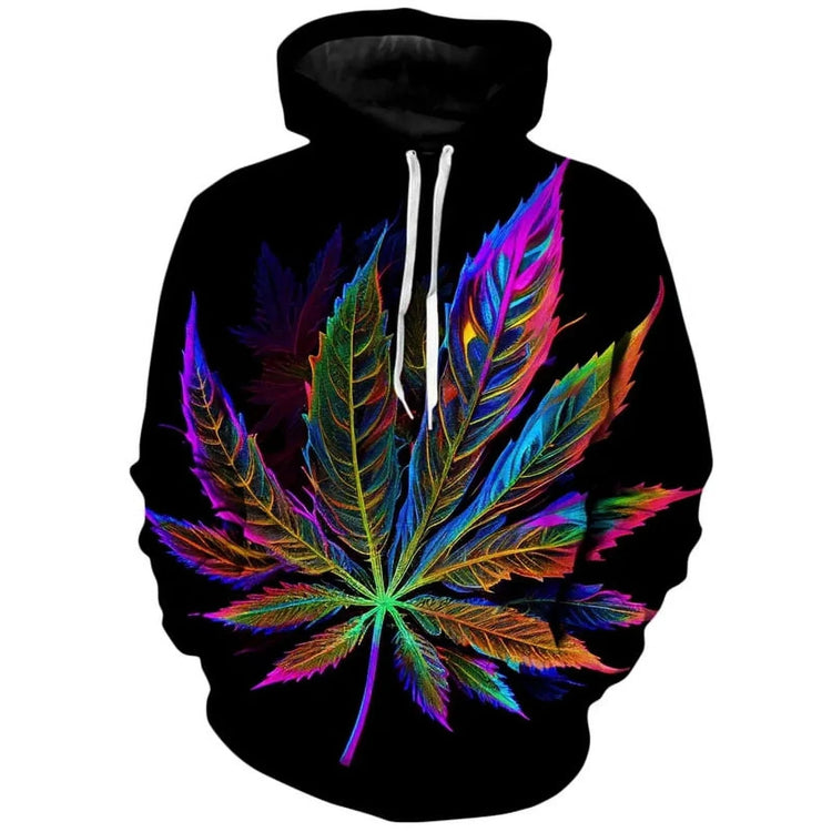 Leaf Graphic Leaves 3D Print Hoodies Men Women Casual Fashion Hooded Sweatshirts Hoodie Tracksuits Pullovers Tops Man Clothing