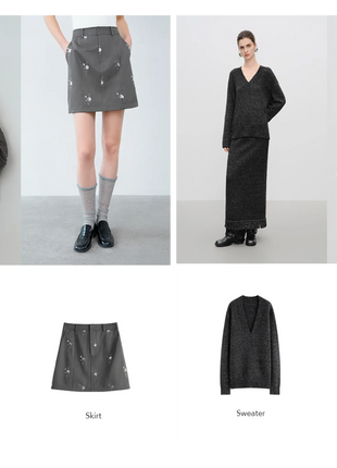 FSLE Autumn Party Skirt High Waist Retro Plaid Knit WoolShort Skirt For Women 2025 Fall Winter New Arrival Y2K Mini A-line Skirt PlatiNum