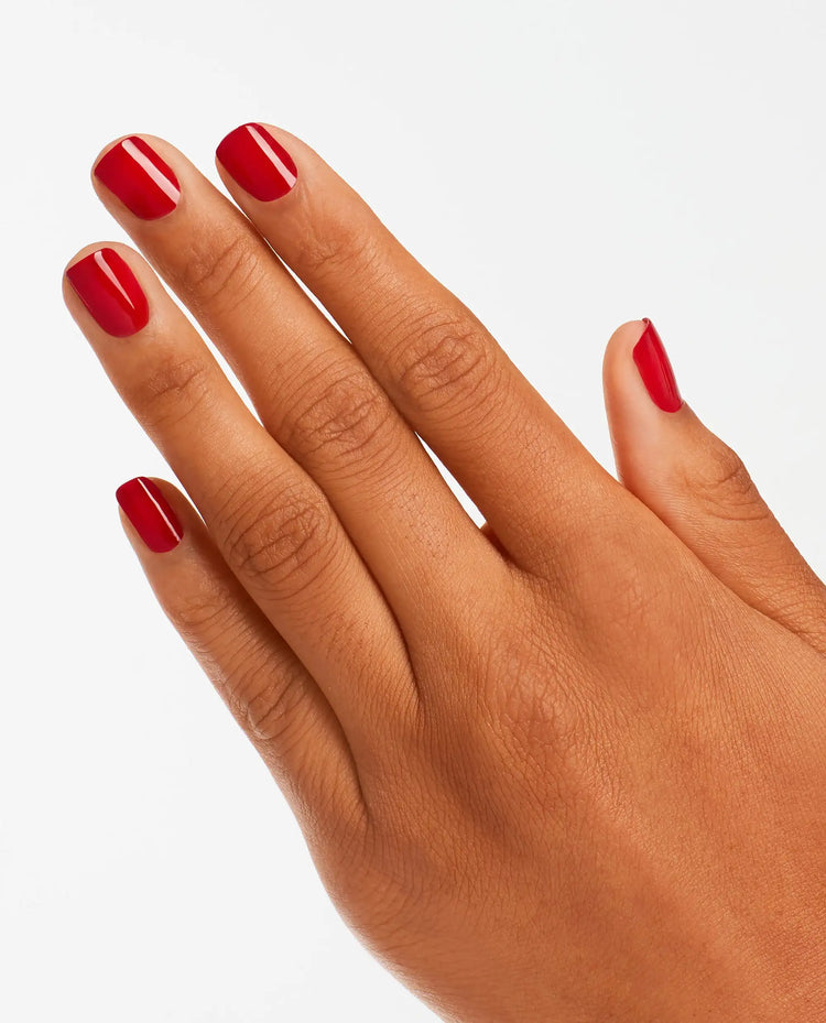 Opi Red Hot Rio Nail Lacquer Nail Polish 15ml - Bright Red