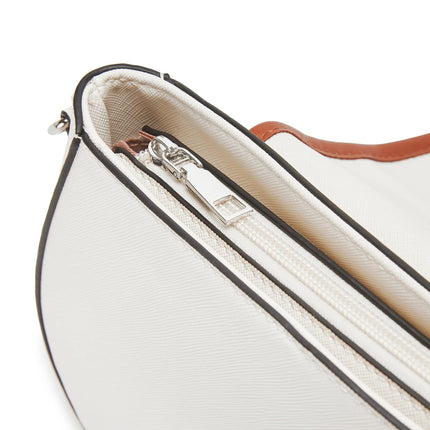 Miss Lulu Ethno-shoulder bag PU leather with Corduroy Detail & Adjustable Strap, Blue-Beige PlatiNum