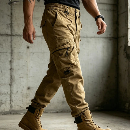 Mens Cargo Pants Autumn Winter Casual Mens Pant Baggy Regular Cotton Trousers Male Combat Military Tactical Pants Multi Pockets