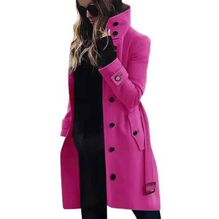 Slim Fit Wool Blend Women's Coat