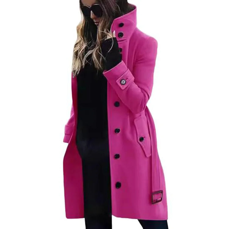 Slim Fit Wool Blend Women's Coat