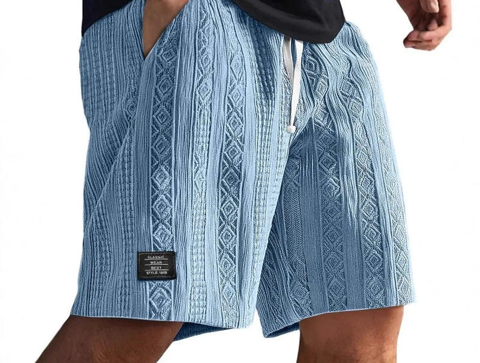 Pantaloncini Casual Jacquard da Uomo, Stile Harajuku, Tinta Unita, Pantaloni Corti alla Moda, Abbigliamento Retrò da Uomo, Streetwear Nuovo platinumshop