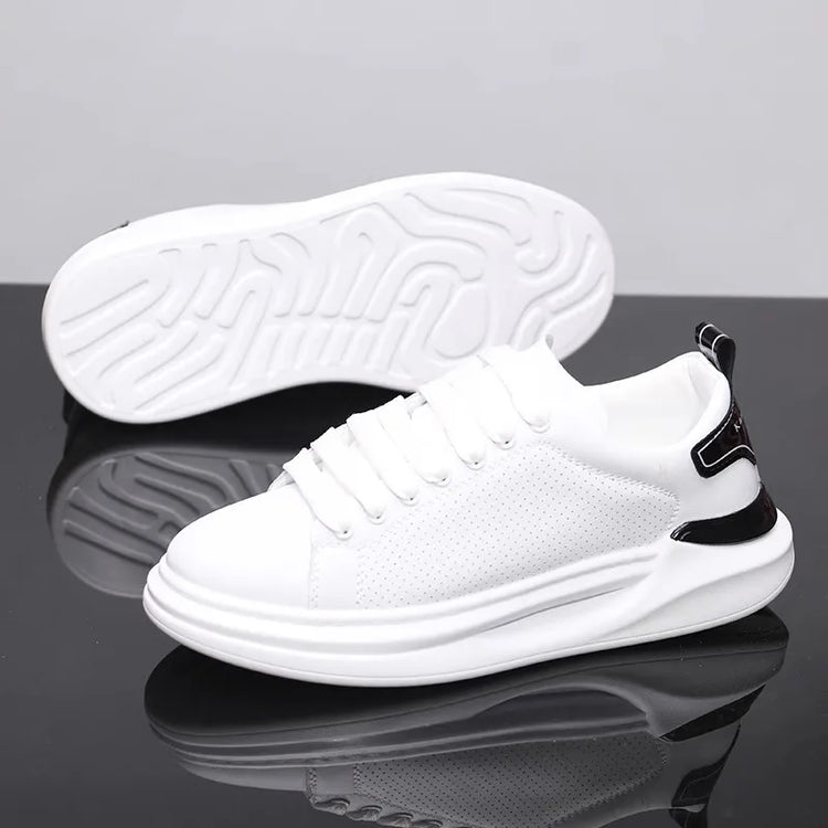 Summer breathable white shoes trendy couple shoes fashionable outdoor sports shoes versatile white casual shoes running shoes