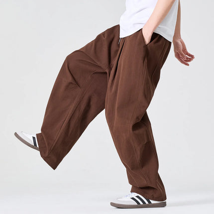 Pantaloni Casual da Uomo Primaverili in Offerta, a Vita Alta, Comodi, Stile Semplice, Tinta Unita, Vestibilità Larga, in Cotone, Gamba Dritta