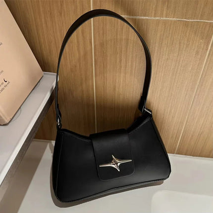 New Style Women's Bag with Lock Closure Fashionable Women Bag Trendy Embossed Women's Shoulder Bag Popular Crossbody Bag PlatiNum