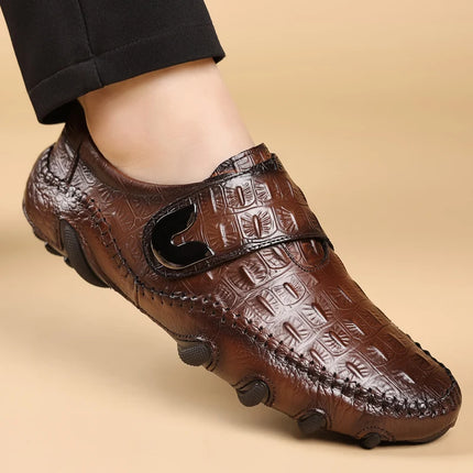 Mocassini Estivi da Uomo per Matrimonio, Scarpe Eleganti da Passeggio, Mocassini da Guida, Nuovi Arrivi Scarpe Casual da Uomo in Pelle Spaccata Slip-on, Scarpe Basse da Uomo