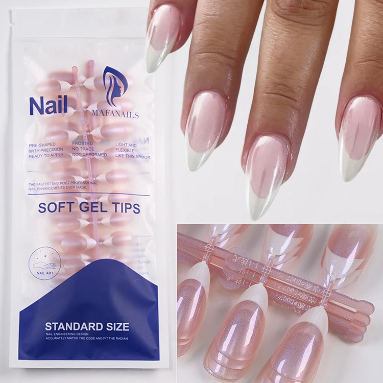 120Pcs Short Square Coffin Glossy Pink Full‑Cover Press‑On Acrylic Fake Nail Tips For DIY Nail Art Decoration